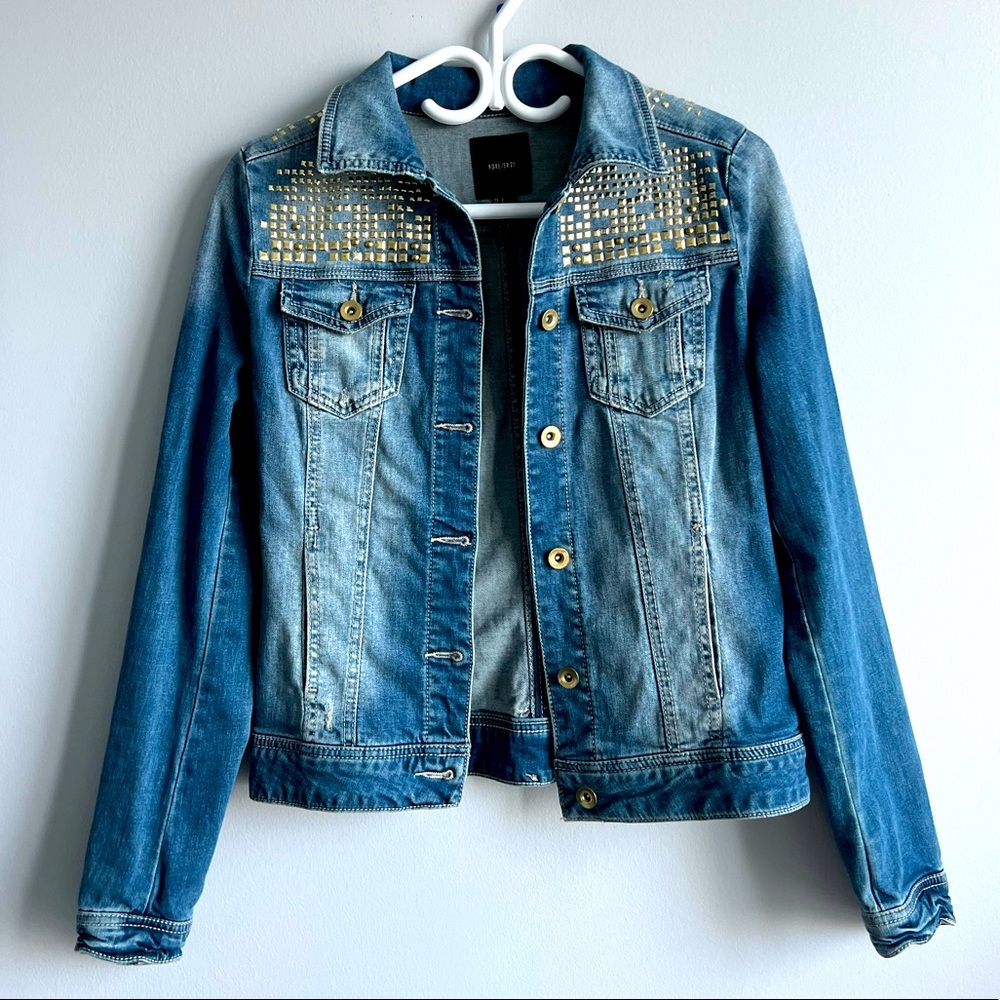 Studded Jean Jacket, size S